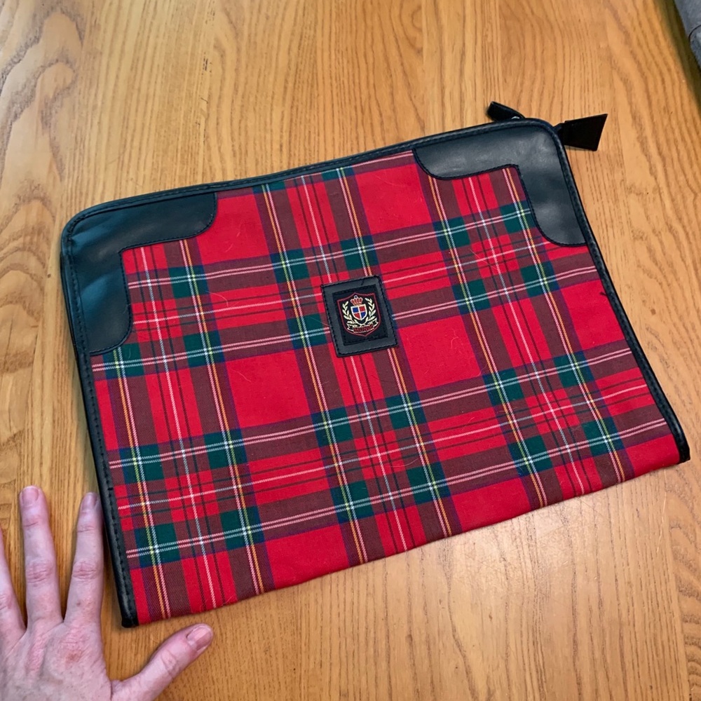 Vintage Plaid 80s Mundi Attaché bag